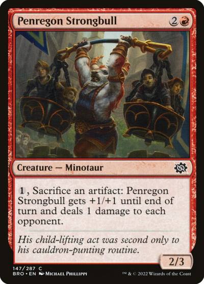 Penregon Strongbull 147 The Brothers' War Magic card