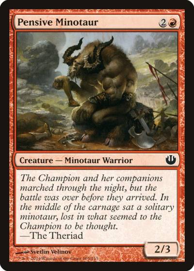Pensive Minotaur JOU-105 Journey into Nyx Magic card