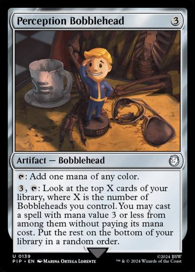 Perception Bobblehead PIP-139 Fallout Magic card