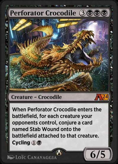 Perforator Crocodile YMKM-11 Alchemy: Murders at Karlov Manor Magic card