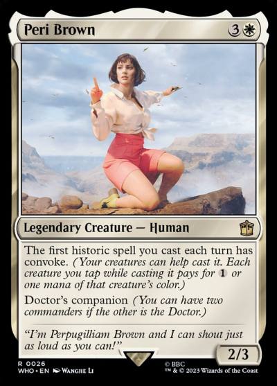 Peri Brown WHO-26 Doctor Who Magic card