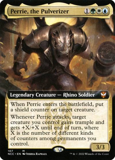 Perrie, the Pulverizer NCC-107 New Capenna Commander Magic card