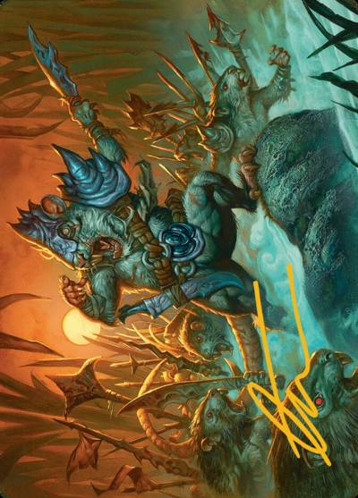 Persistent Marshstalker // Persistent Marshstalker ABLB-14 Bloomburrow Art Series Magic card