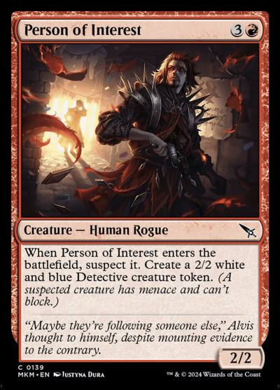 Person of Interest 139 Murders at Karlov Manor Magic card