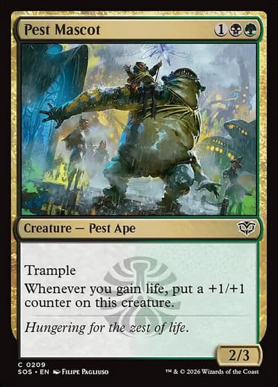 Pest Mascot 209 Secrets of Strixhaven Magic card
