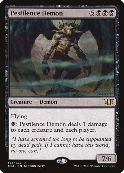 Pestilence Demon C14-153 Commander 2014 Magic card