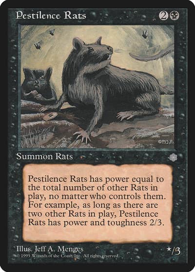 Pestilence Rats 157 Ice Age Magic card