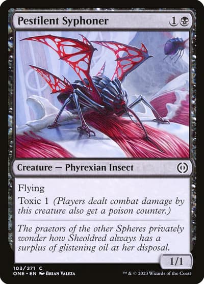 Pestilent Syphoner 103 Phyrexia: All Will Be One Magic card