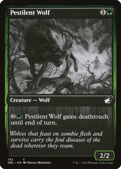 Pestilent Wolf DBL-192 Innistrad: Double Feature Magic card