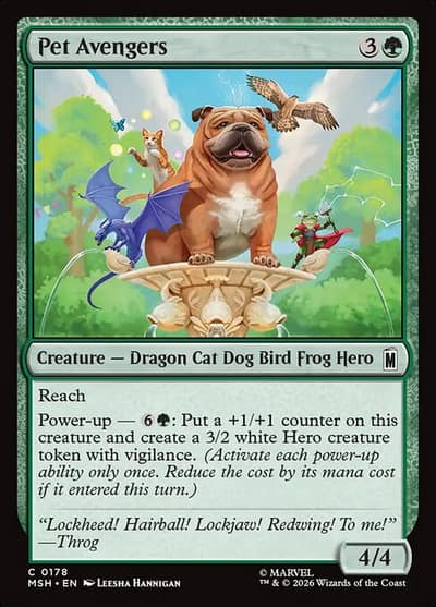 Pet Avengers 178 Marvel Super Heroes Magic card