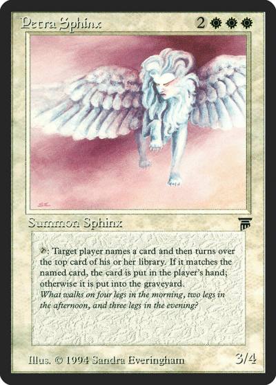 Petra Sphinx LEG-30 Legends Magic card