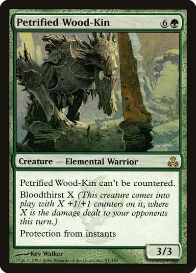 Petrified Wood-Kin 91 Guildpact Magic card