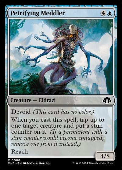 Petrifying Meddler 66 Modern Horizons 3 Magic card