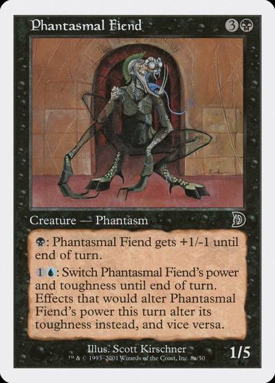 Phantasmal Fiend DKM-8A Deckmasters Magic card