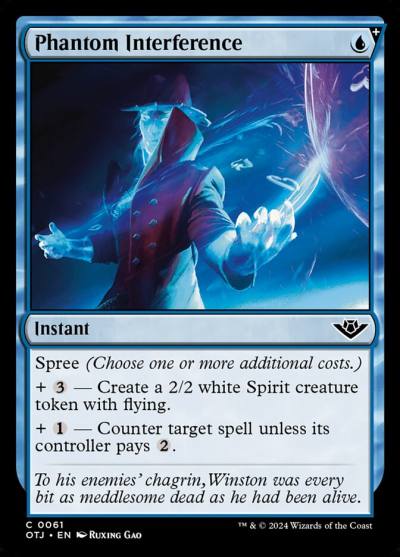 Phantom Interference OTJ-61 Outlaws of Thunder Junction Magic card