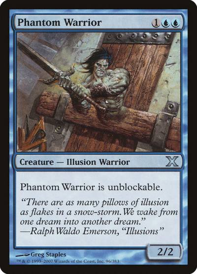 Phantom Warrior 10E-96 Tenth Edition Magic card