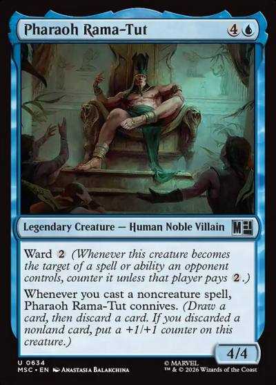 Pharaoh Rama-Tut MSC-634 Marvel Super Heroes Commander Magic card