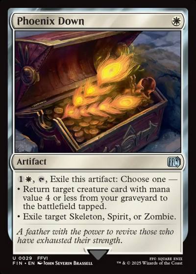 Phoenix Down FIN-29 Final Fantasy Magic card