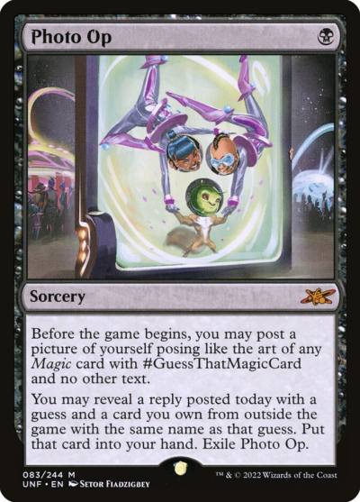 Photo Op UNF-83 Unfinity Magic card