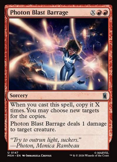 Photon Blast Barrage MSH-147 Marvel Super Heroes Magic card