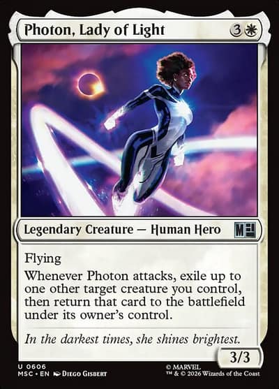 Photon, Lady of Light 606 Marvel Super Heroes Commander Magic card