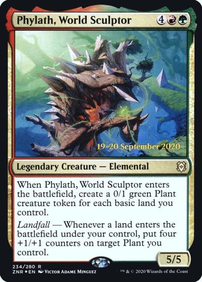 Phylath, World Sculptor PZNR-234S Zendikar Rising Promos Magic card