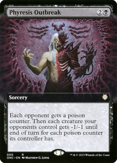 Phyresis Outbreak ONC-50 Phyrexia: All Will Be One Commander Magic card