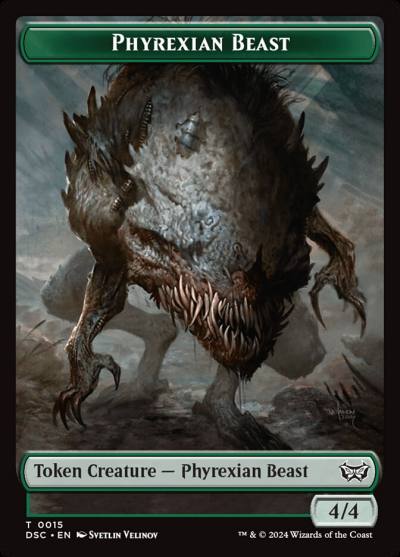 Phyrexian Beast TDSC-15 Duskmourn Commander Tokens Magic card