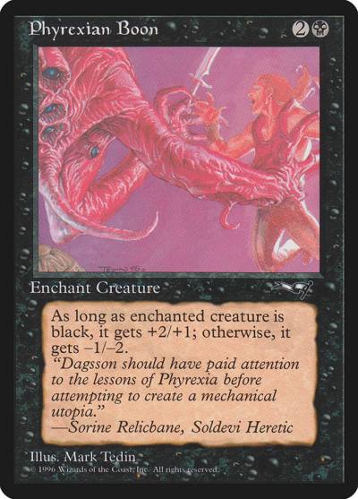 Phyrexian Boon ALL-58B Alliances Magic card