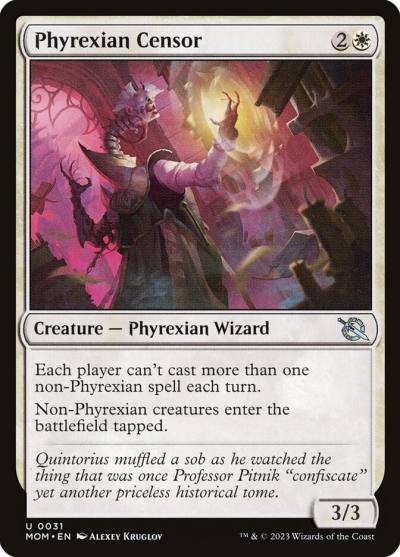 Phyrexian Censor MOM-31 March of the Machine Magic card