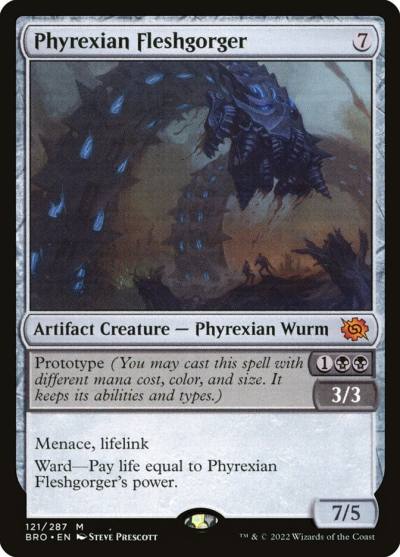 Phyrexian Fleshgorger BRO-121 The Brothers' War Magic card