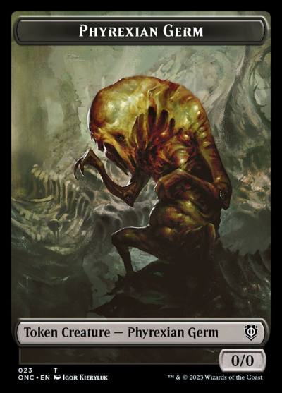 Phyrexian Germ TONC-23 Phyrexia: All Will Be One Commander Tokens Magic card