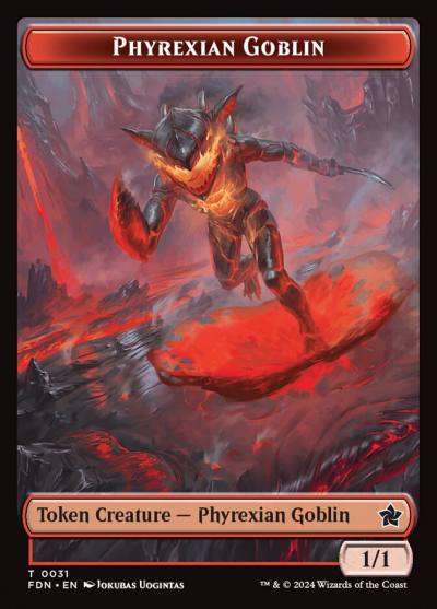 Phyrexian Goblin TFDN-31 Foundations Tokens Magic card
