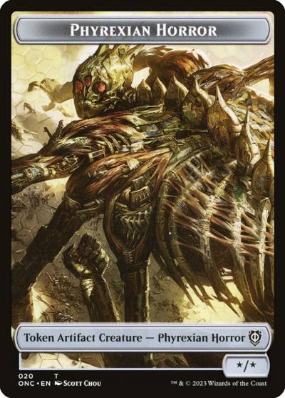 Phyrexian Horror TONC-20 Phyrexia: All Will Be One Commander Tokens Magic card