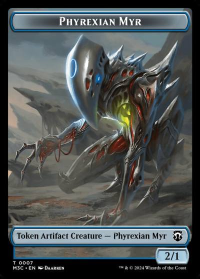 Phyrexian Myr TM3C-7 Modern Horizons 3 Commander Tokens Magic card