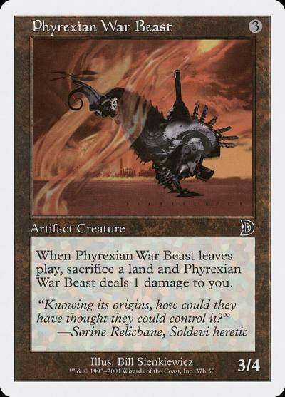 Phyrexian War Beast DKM-37B Deckmasters Magic card