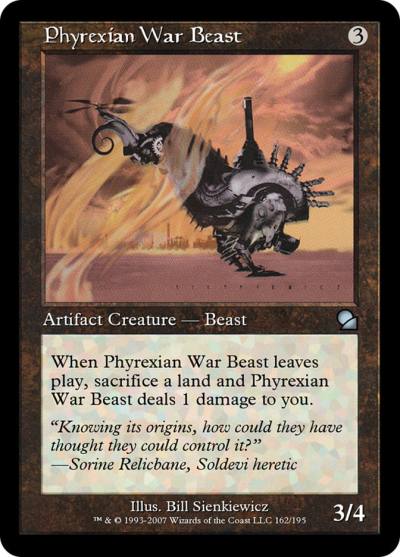 Phyrexian War Beast ME1-162 Masters Edition Magic card