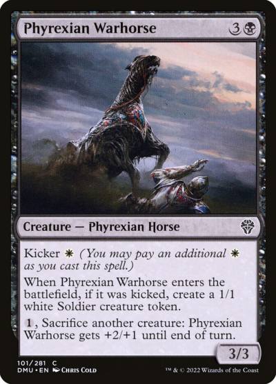 Phyrexian Warhorse 101 Dominaria United Magic card