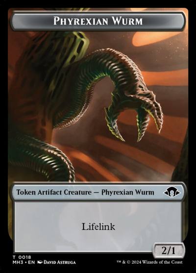 Phyrexian Wurm TMH3-18 Modern Horizons 3 Tokens Magic card