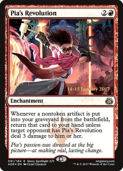 Pia's Revolution PAER-91S Aether Revolt Promos Magic card