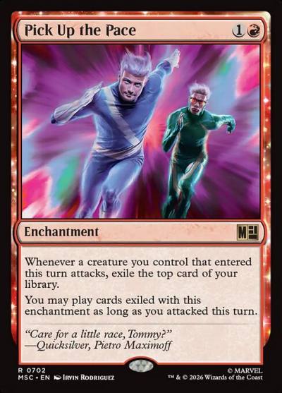 Pick Up the Pace MSC-702 Marvel Super Heroes Commander Magic card