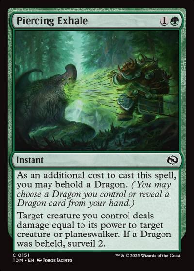 Piercing Exhale TDM-151 Tarkir: Dragonstorm Magic card