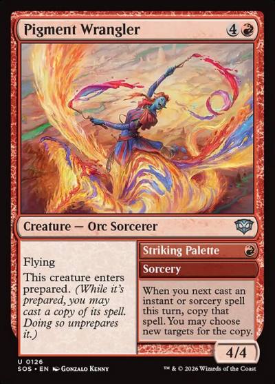 Pigment Wrangler // Striking Palette SOS-126 Secrets of Strixhaven Magic card