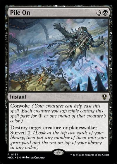 Pile On MKC-134 Murders at Karlov Manor Commander Magic card