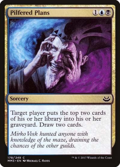 Pilfered Plans MM3-178 Modern Masters 2017 Magic card