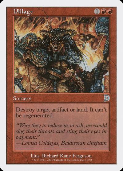 Pillage DKM-18 Deckmasters Magic card