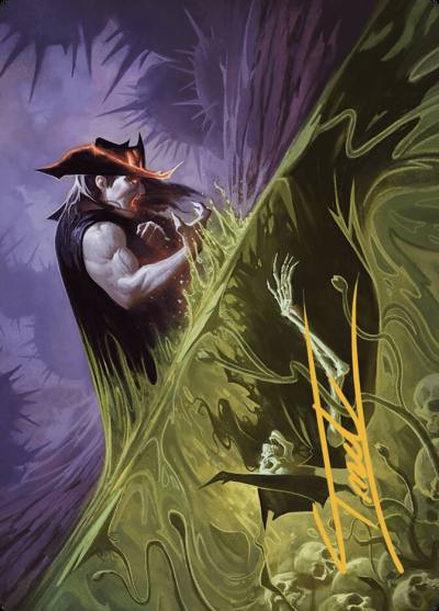 Pillage the Bog // Pillage the Bog AOTJ-30 Outlaws of Thunder Junction Art Series Magic card