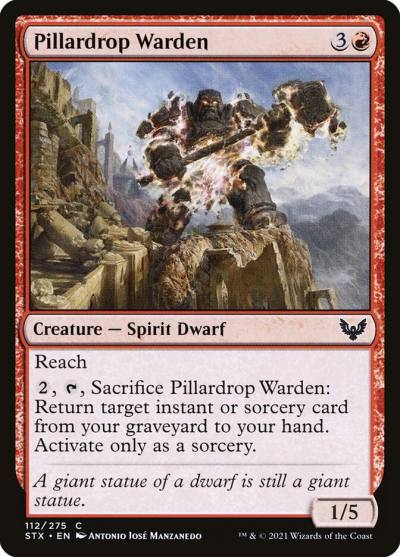 Pillardrop Warden 112 Strixhaven: School of Mages Magic card