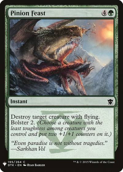 Pinion Feast PLST-DTK-195 The List Magic card