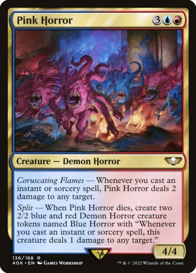 Pink Horror 40K-136 Warhammer 40,000 Commander Magic card